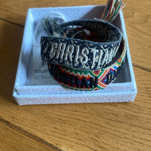 Dior Jewelry - Christian Dior Friendship Bracelet Set
Navy Blue Dior Oblique Embroidery